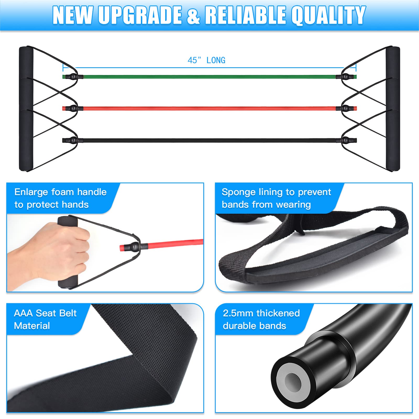 Brebebe Door Anchor Strap for Resistance Bands Exercises, Multi Point Anchor Gym Attachment for Home Fitness, Portable Door Band Resistance Workout Equipment, Easy to Install, Punch-Free, Nail-Free — Amazon image 7