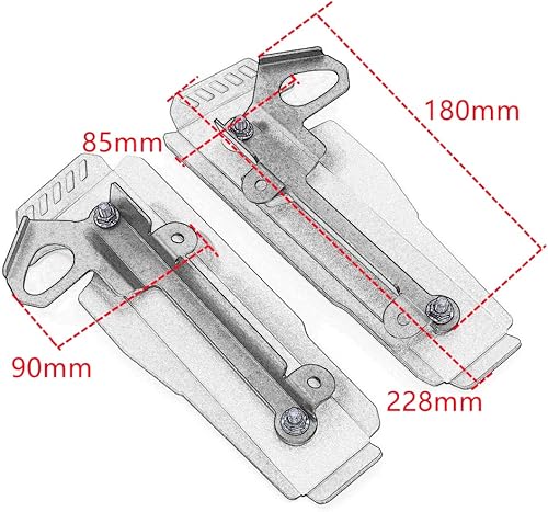 Miniatura 3 de Heinmo Para MT-07 MT07 FZ 07 2018-2022 Cubierta lateral de la parrilla del radiador de la motocicleta Protector Protector Radiador Refrigerante de