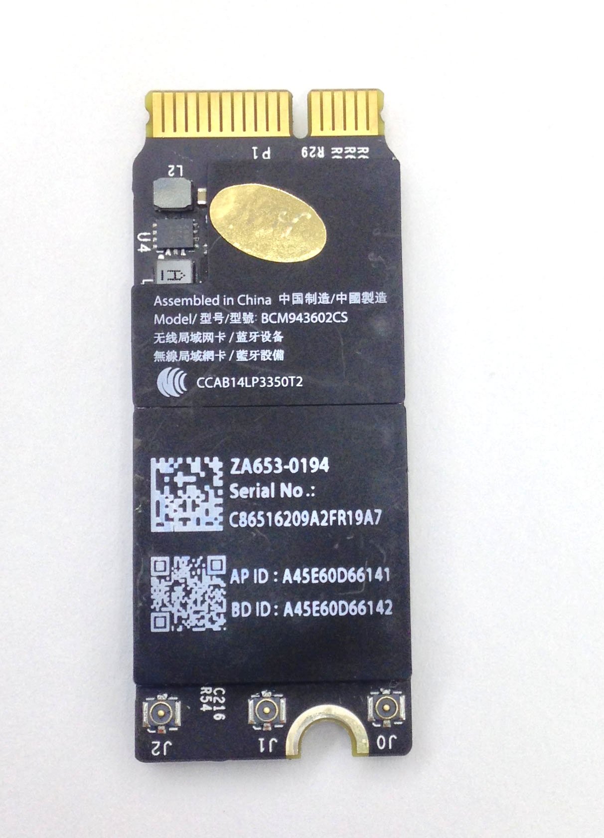 Ittecc Replacement WiFi Bluetooth Airport Card 653-0194 BCM943602CS Bcm943602csax Bcm43602 Fit for P