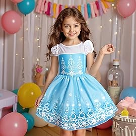 Meland Princess Dress Up - Dress Up Clothes for Girls with Toys,Christmas Birthday Gift for Toddler Girls 3,4,5,6,7,8 Years