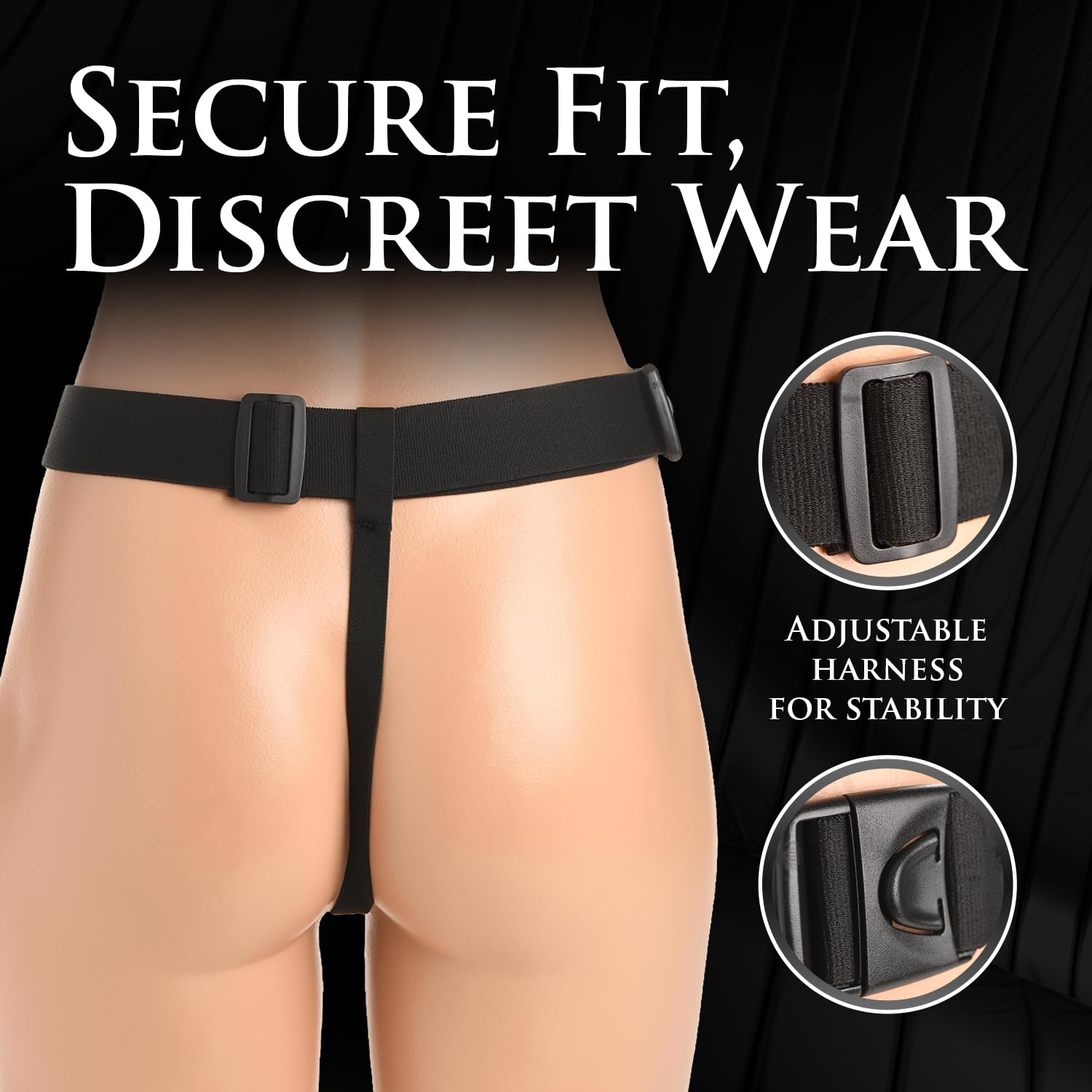 Master Series Bum-Tastic - Juego de entrenamiento de silicona con arnés, tapón anal de silicona de alta calidad, juguete sexual para parejas, 3 tapones incluidos, pequeño, mediano y grande, negro