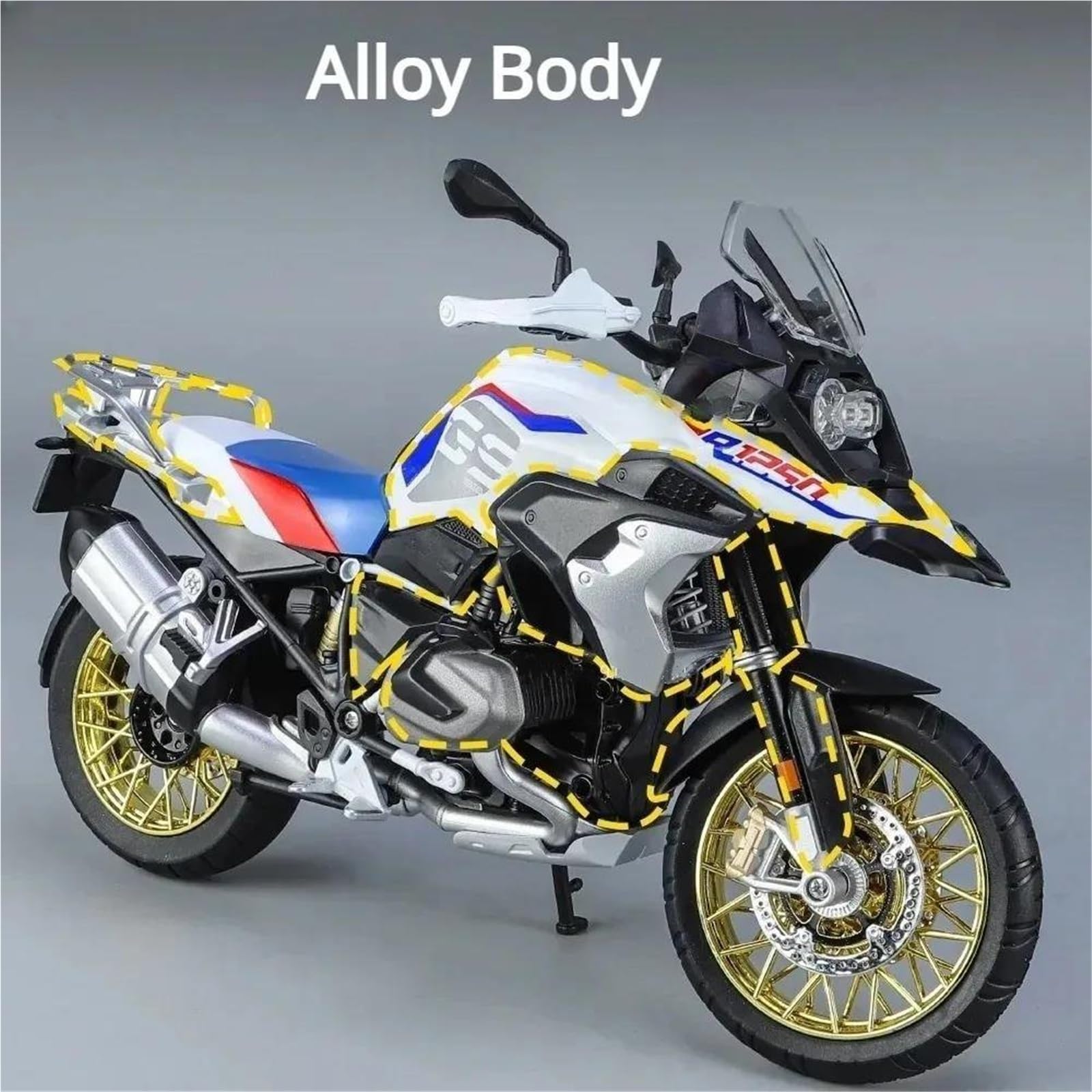 Modello in scala di moto Modellino Di Motocicletta Per BMW R1250GS R 1250GS R1250 GS 1250 In Scala 1/9 Pressofuso Modellismo Giocattolo