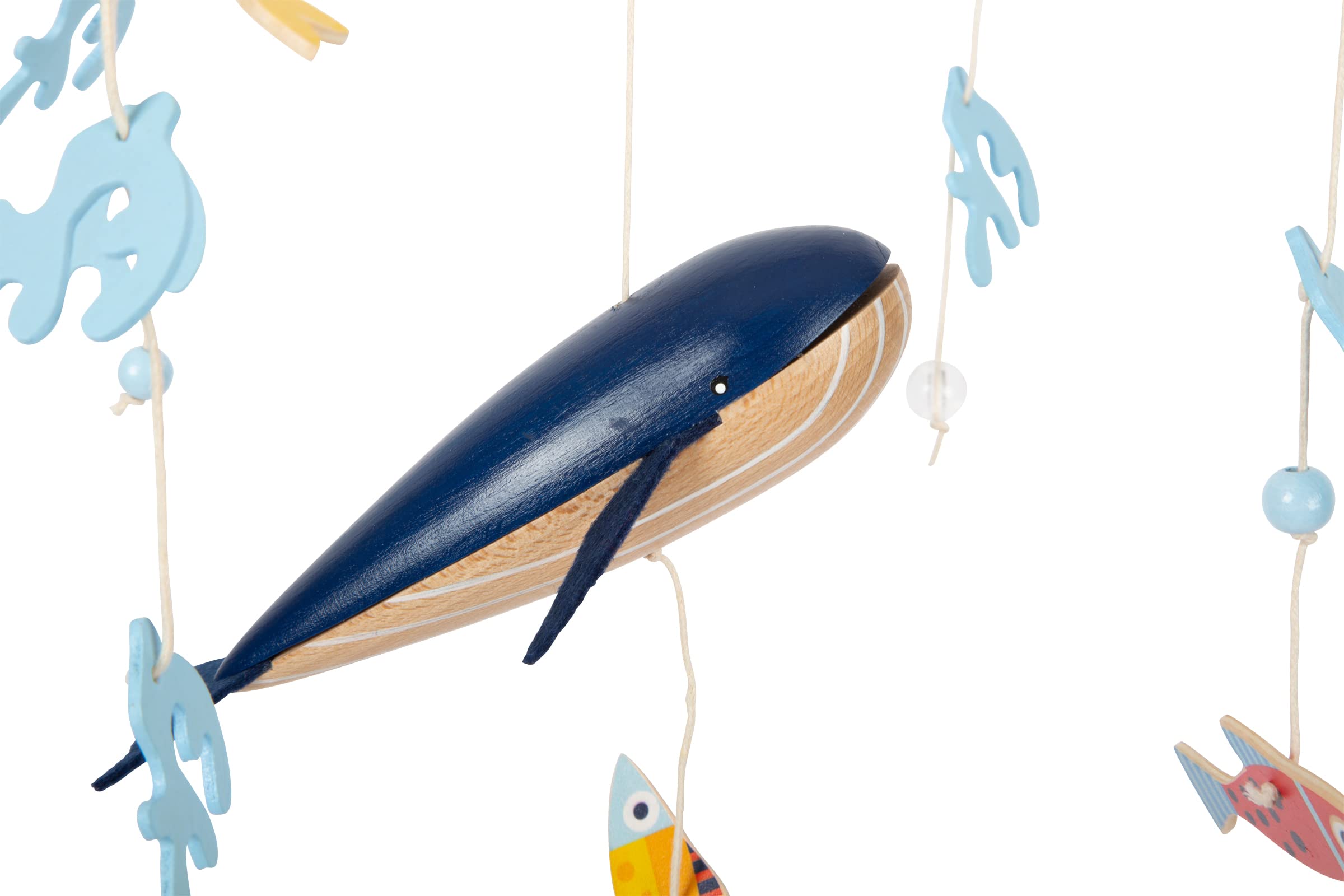 Small Foot Móvil Gran Océano, de Madera, móvil 3D de Aspecto marítimo, Ideal para niños pequeños y bebés, 12290