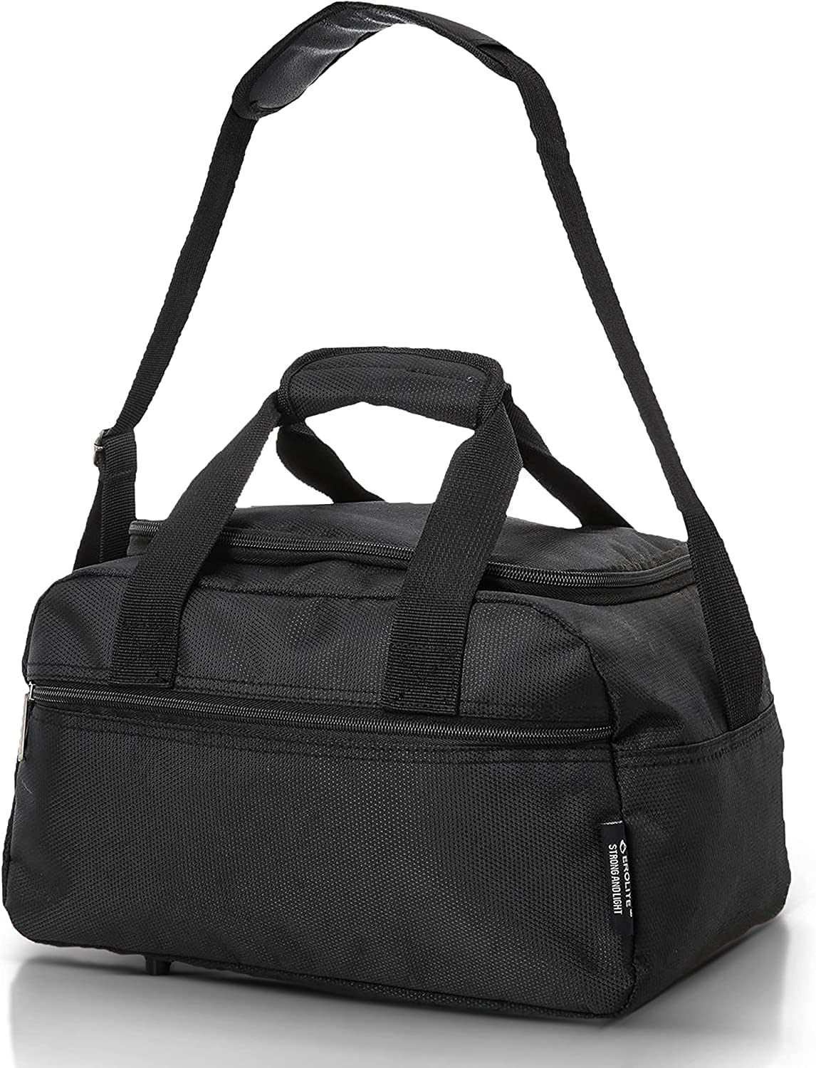 Aerolite Ryanair 40x20x25 Bagage Cabine Garantie De 10 Ans Taille Maximal Airways Sac de Voyage Pliable Avion Valise de Cabine Printemps 2023, Noir