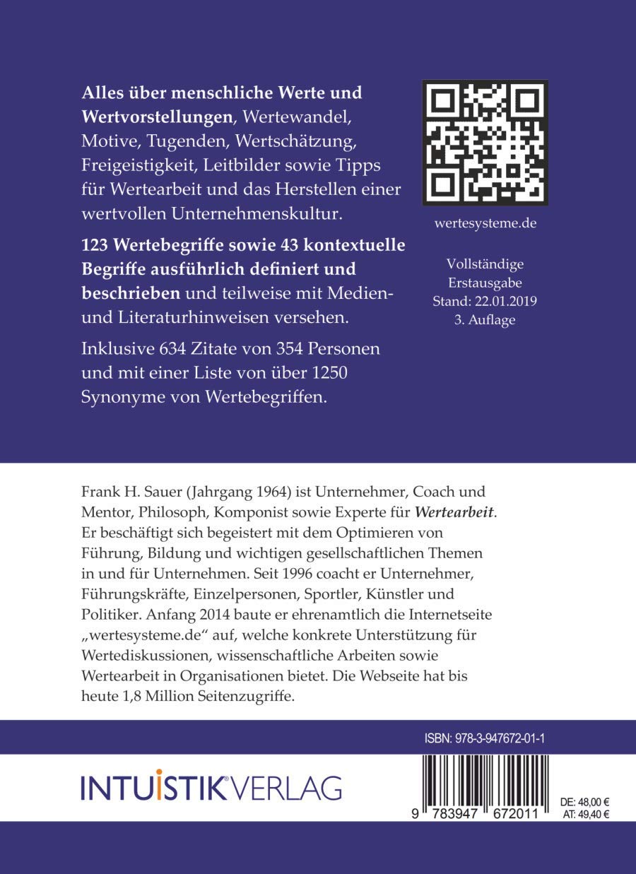 Das große Buch der Werte 2019: Enzyklopädie der Wertvorstellungen