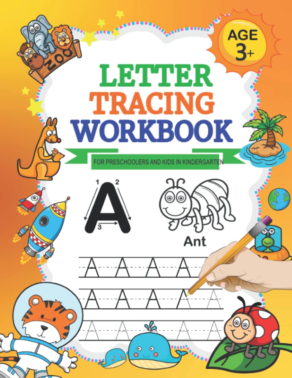 English Letters Tracing Workbook for Preschoolers and Kids in Kindergarten: ABC Handwriting Practice Papers with Lot of Exercises for Boys and Girls Age 3 - 5 Years (Perfecto Calligraphy)