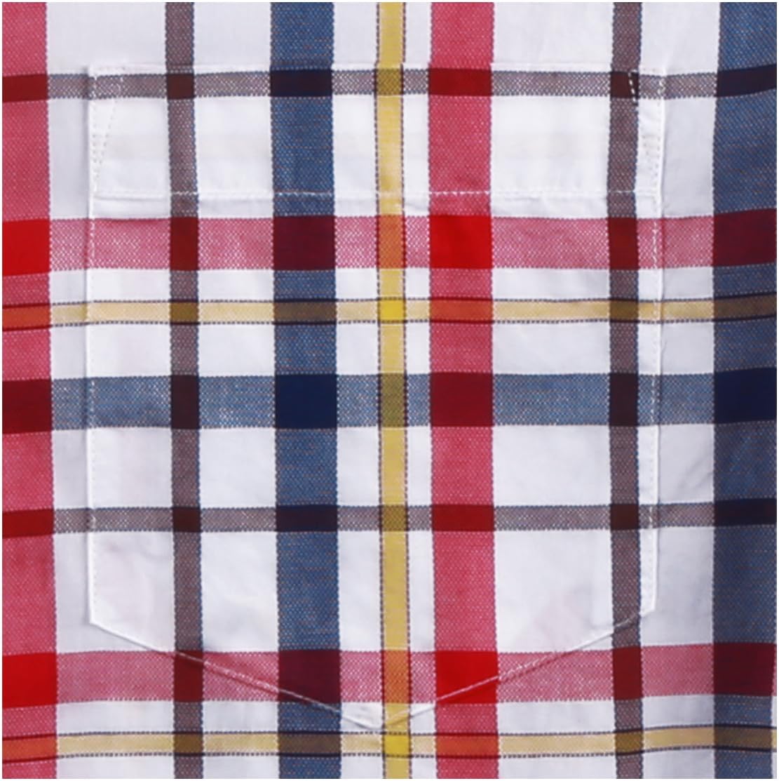 Mens Short Sleeve Casual Plaid Button Down Shirts Work Slim Fit Western Dress Shirt for Men - Image 5