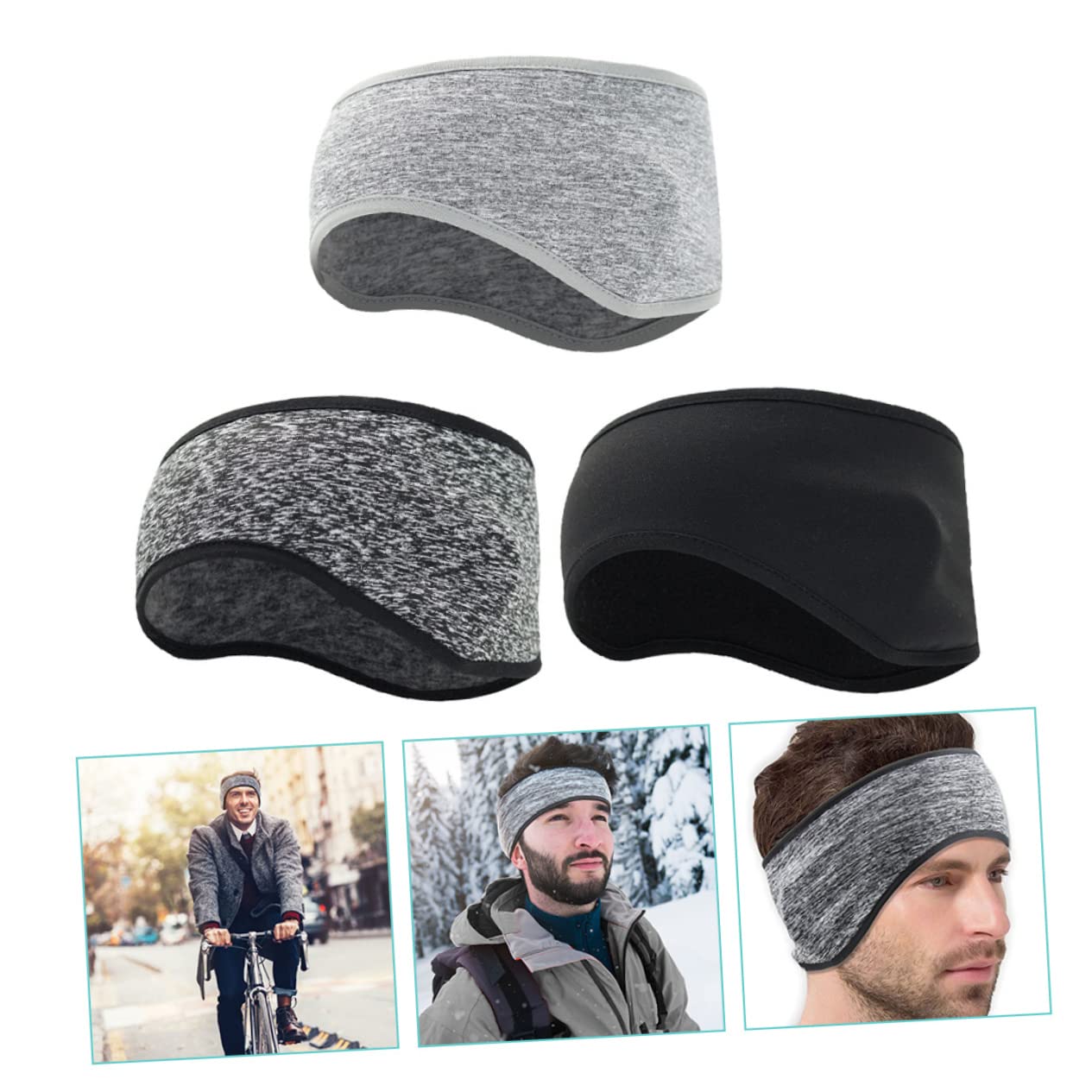 Kisangel Diadema Calentadora De Oídos para Invierno Protección Y Orejeras De Polar para Correr Y Actividades Unisex Y Óptima