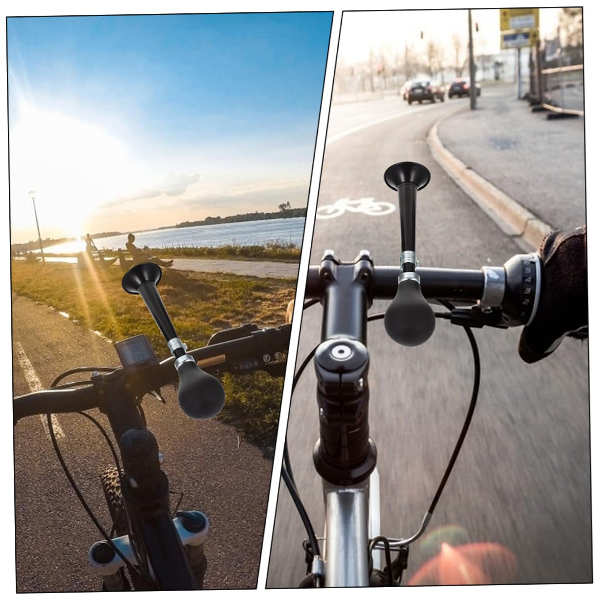 TOYANDONA Clacson da Bicicletta Air Horn per Bici Corno di Bici Accessori Bici per Bici da Adulto per Adulti Il Clacson della Bicicletta Manubrio Aria Ferro Elettrolitico
