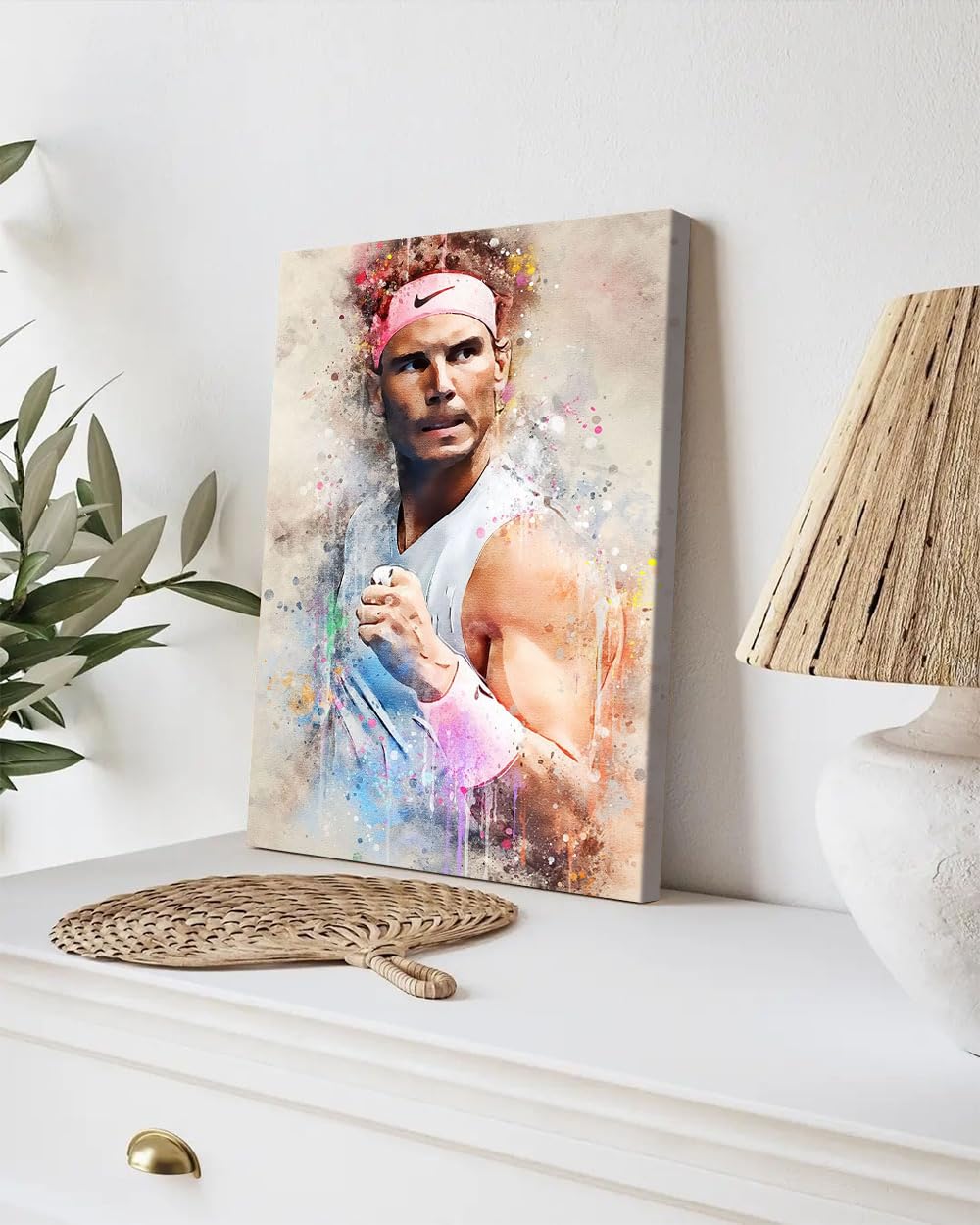 GADGETS WRAP Canvas Gallery Wrap Framed for Home Office Studio Living Room Decoration (9x11inch) - Rafael Nadal