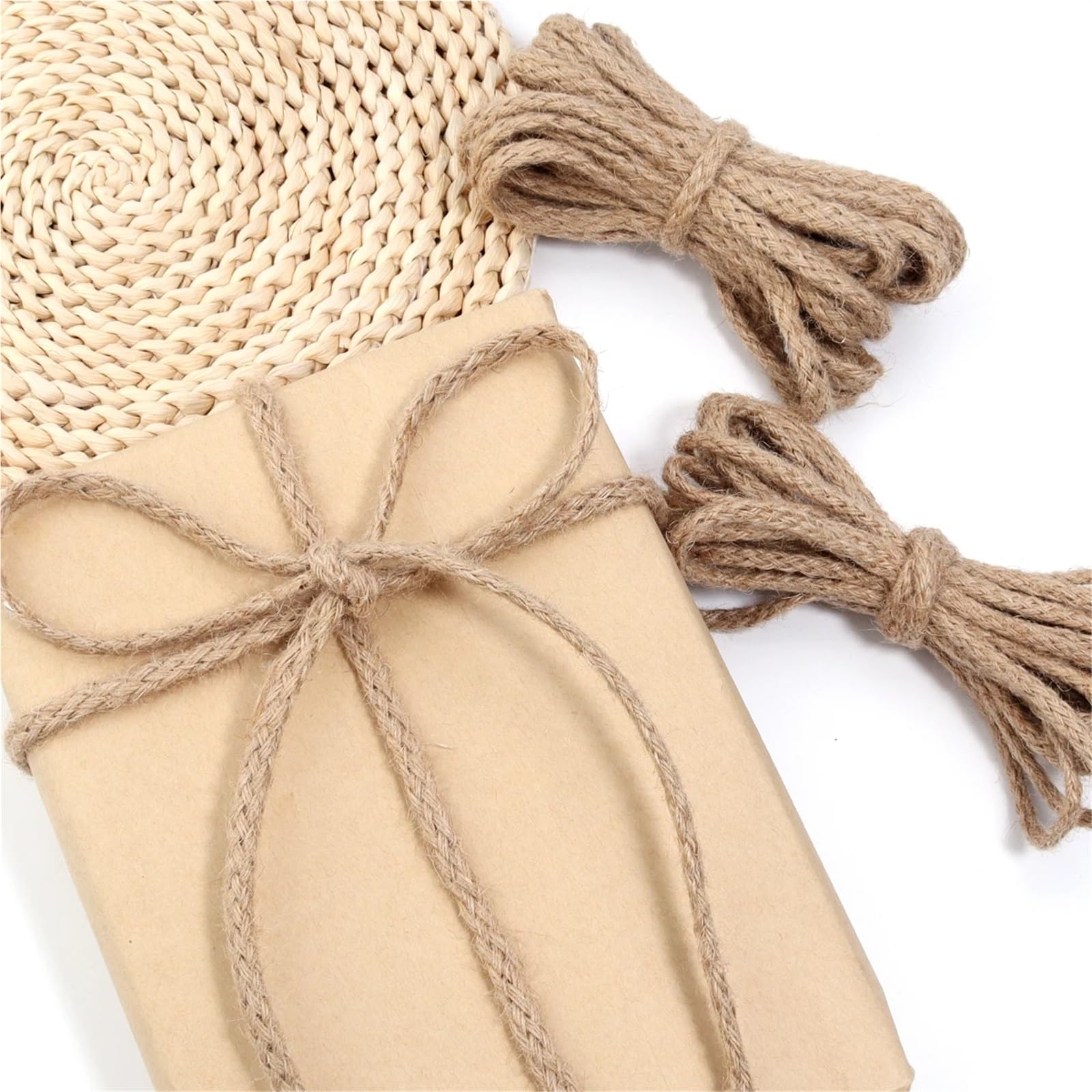100 m breit, 6–8 mm, Jute-Seil, Schnur, Juteband, Basteln, Nähen, DIY, Jute, Hanf, Party-Dekoration Für Camping Garten