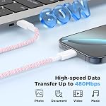 Hzevn pour iPhone 16 Chargeurs charge rapide,paquet de 3 20W USB C Bloc chargeur avec 6,6/6,6/10pi de long USB C à USB C Câble pour iPhone 17/16/15 Pro Max/15 Pro/15 Plus
