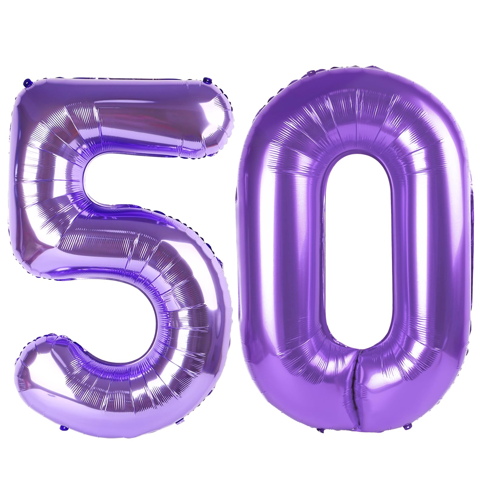 Purple Number 50 Balloon 40 Inch, 50th Birthday Decorations Men Women