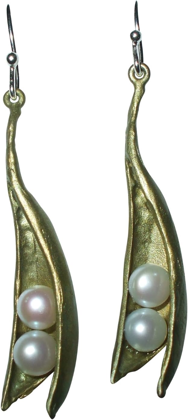 Michael Michaudfor Silver Seasons Pea Pod Drop Earrings 4496