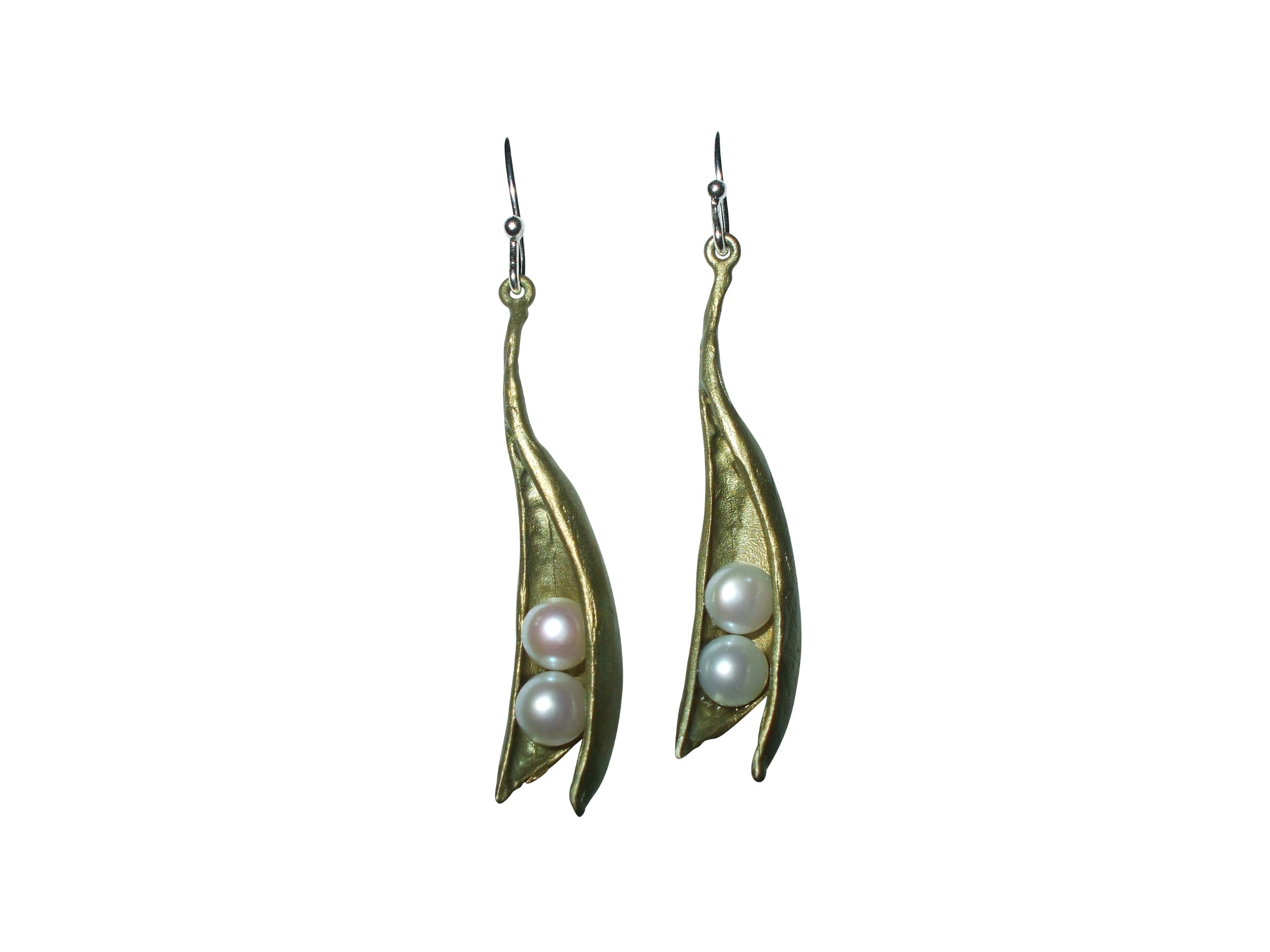 Michael Michaudfor Silver Seasons Pea Pod Drop Earrings 4496