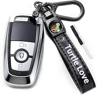 Leather Car Keychain for Men Women,Sturdy Rotatable Key Chain for Cars,Trucks,Car Accessories Gifts for Men Women