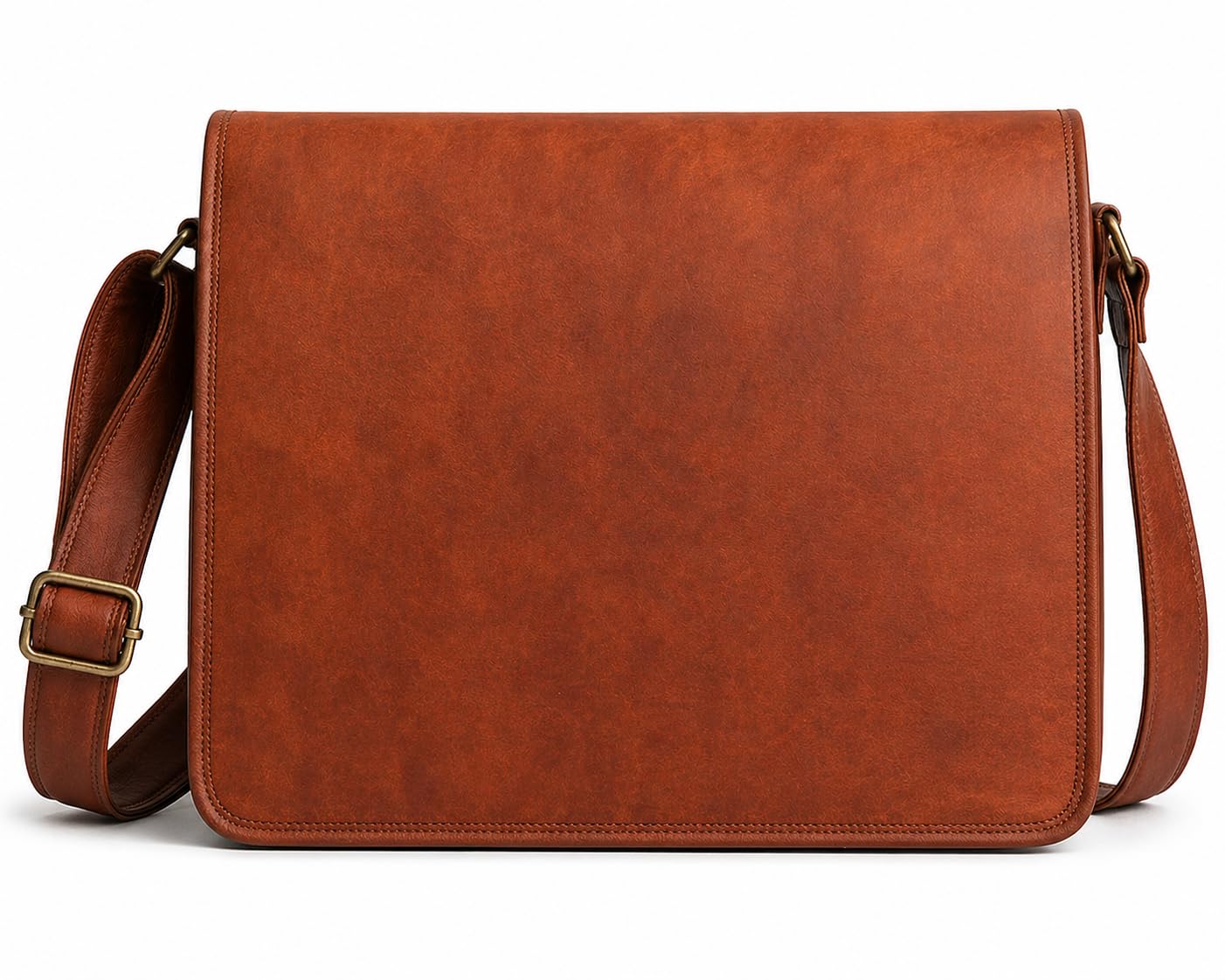 american blue Leather Messenger Bag Full Flap Laptop Briefcase Crossbody Satchel Shoulder Handmade Genuine Bag