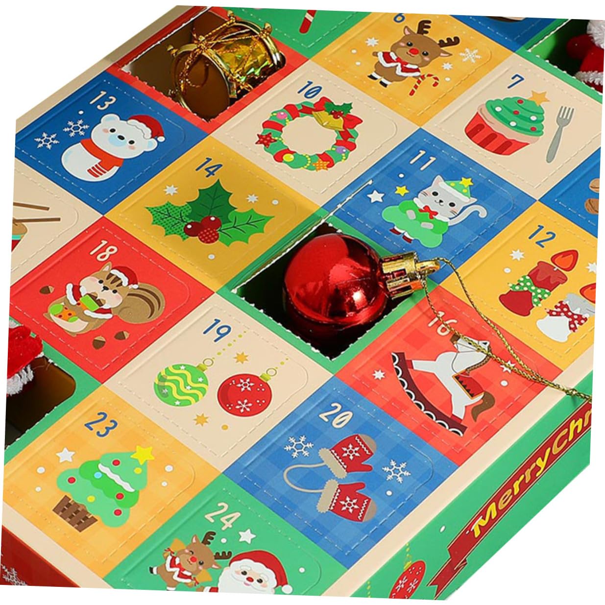 MOBUTOFU Adventskalender zum Befüllen 15 Stück mit 24 Fächern aus Robustem Material Selbstgemacht Geschenkboxen für Kinder und Familien Weihnachtsaktivitäten 2025