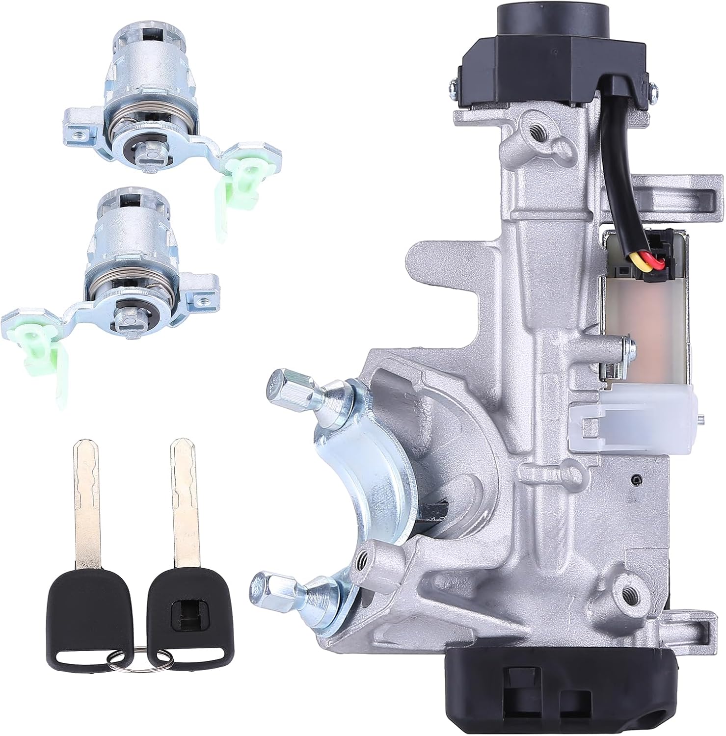 72185-S9A-013 Door Lock Cylinders & Ignition Switch with 2 Keys, Car Ignition Lock Cylinder Switch Compatible with H*onda for CR-V CRV 2002 2003 2004 2005 2006 2.4L Auto Transmission