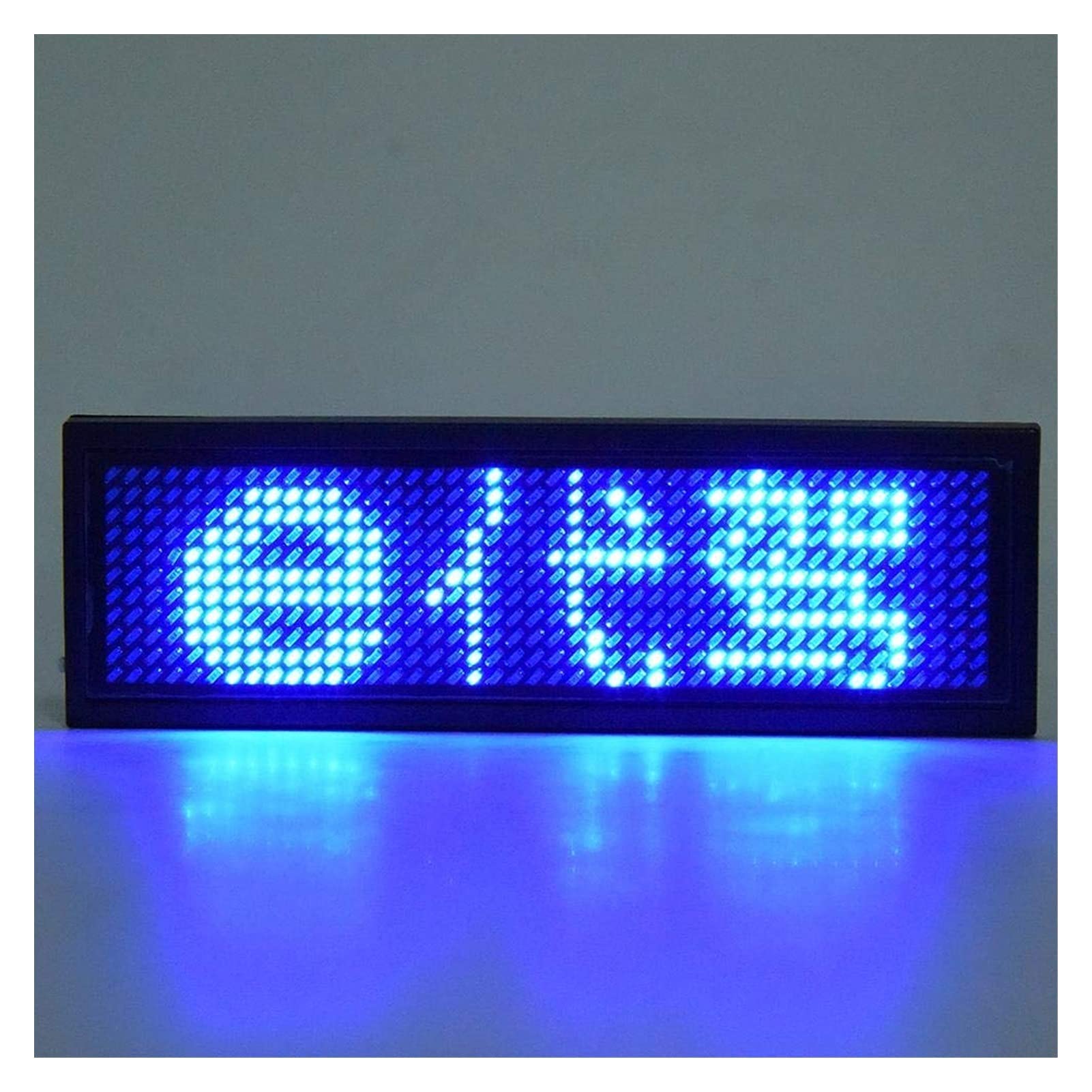 Tabliczka znamionowa LED 110-240V LED programowalna tablica do znakowania do sklepu restauracyjnego, baru imprezowego, wystawy (niebieska) szyby samochodowe, sklep, sklep, firma