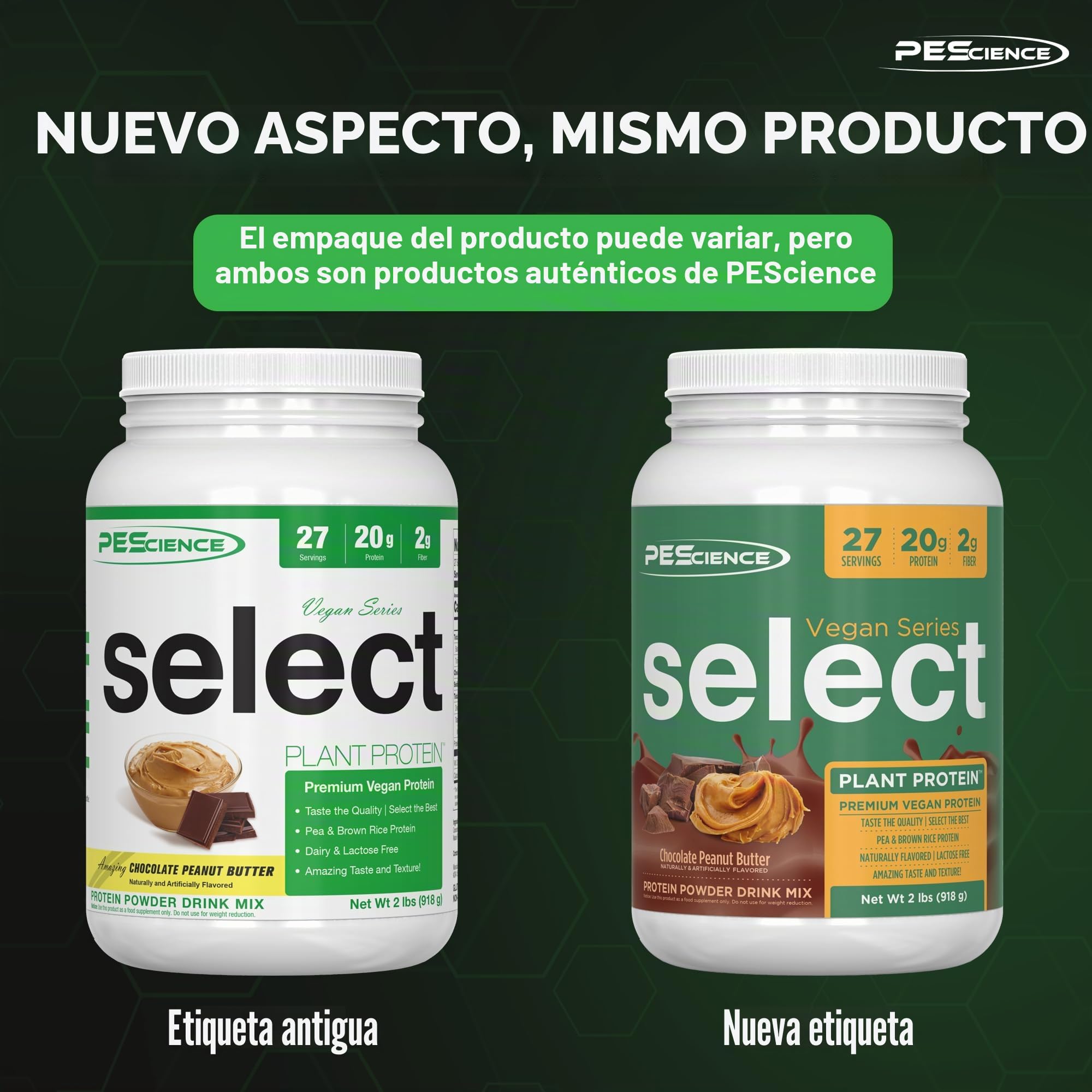 PE Science Select Protein Vegan, Chocolate PB, 27 Serve
