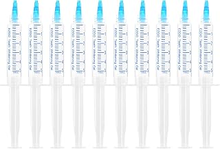 EZGO 10-Pack Teeth Whitening Gel Refills 22% Carbamide Peroxide, Sensitive-Safe Mint Flavor Whitener (10x5ml Syringes)