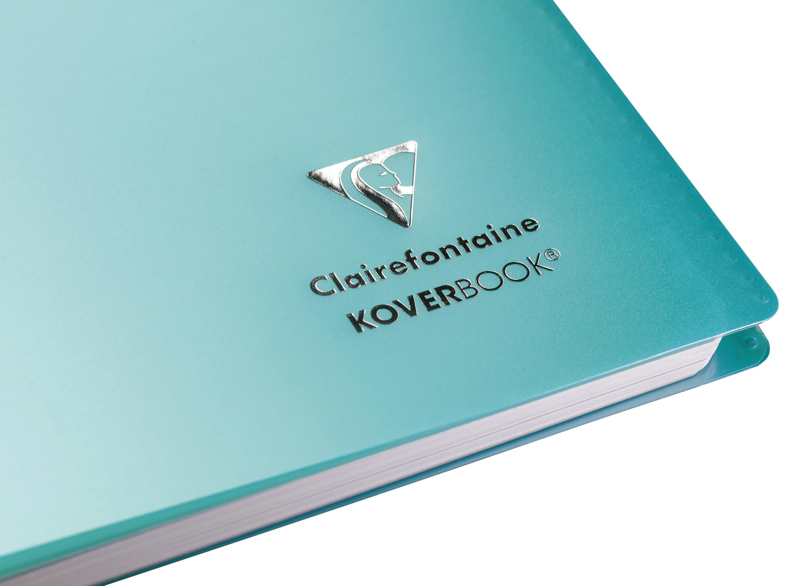 Clairefontaine Koverbook Silver Cahier à Spirale A4 21x29,7 cm 160 Pages Lignées Papier 90 g Couverture Polypro Opaque
