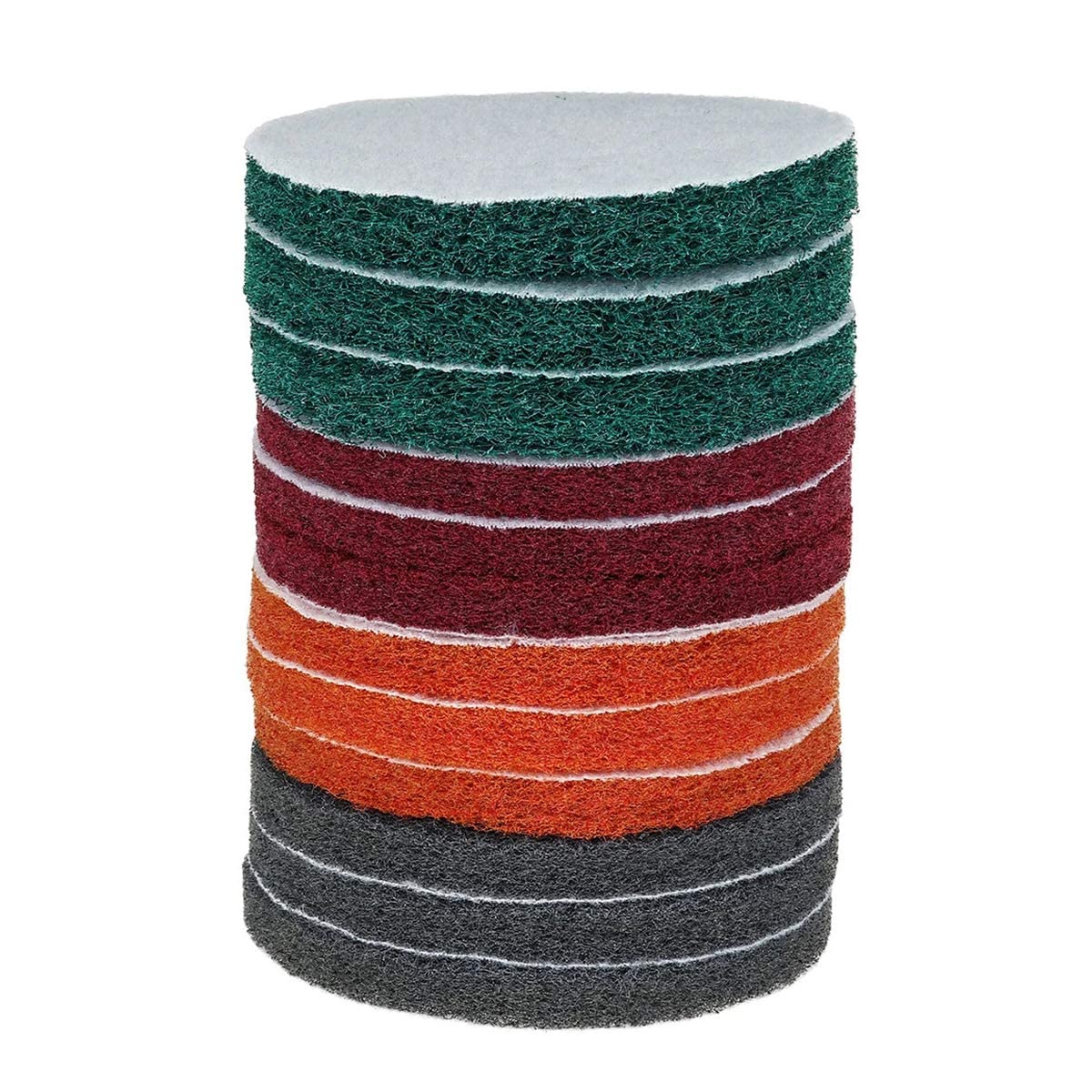 40PCS 75mm Scrub Pads Headlight Restoration Kit VÉZAAR Scouring Pad Hook And Loop Car Hub Cleaning Auto Painting Polishing Sanding Discs 180 320 800 1500 Grit - View #4