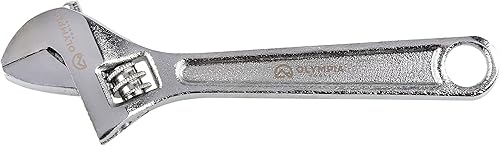 Vista 33 de Olympia Tools Llave ajustable de 15 pulgadas, acero forjado de alta resistencia, cromado, mandíbulas mecanizadas de precisión, resistente a