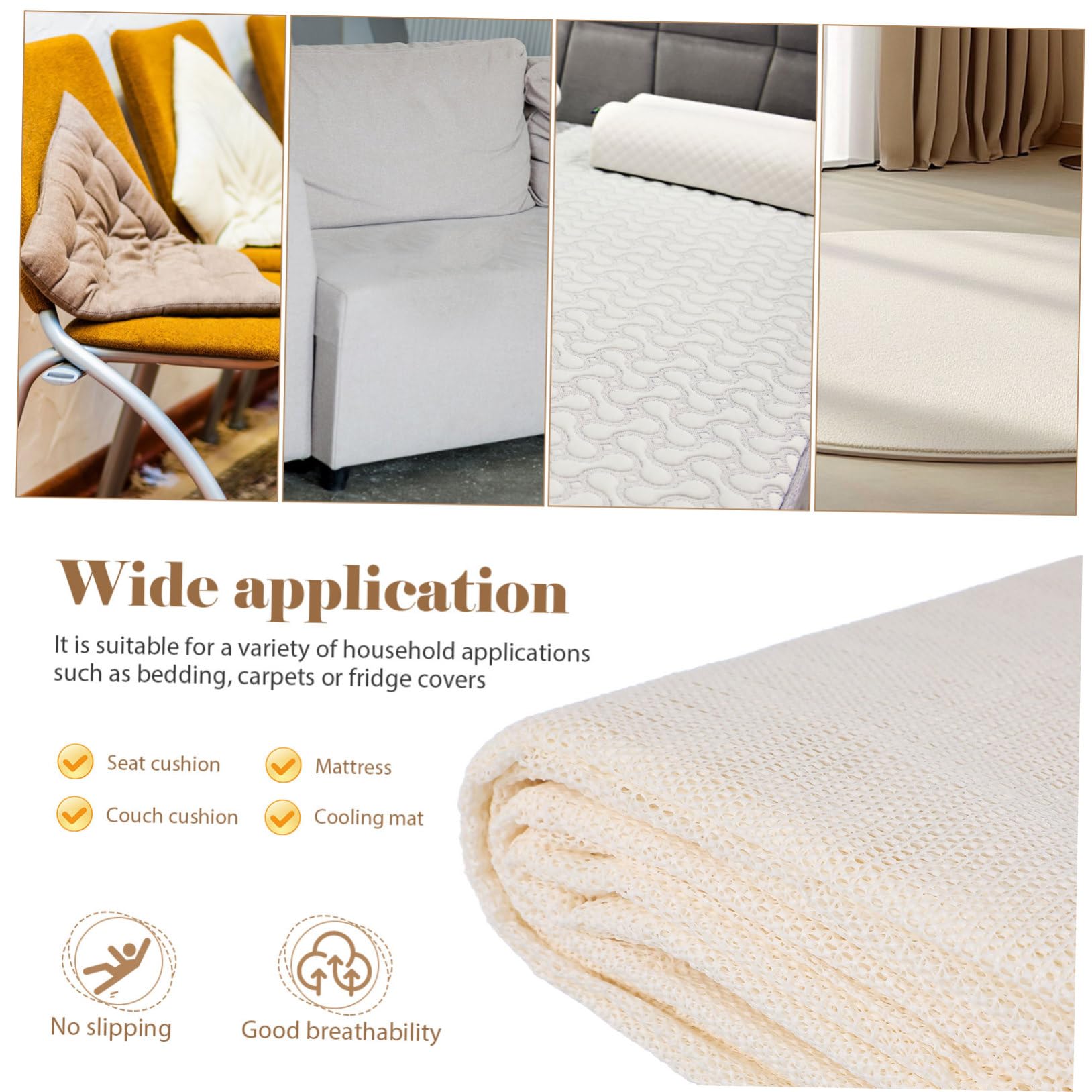 Tapis Antidérapant pour Tapis de Sol Protection Anticurling Fixation Sécurisée pour Salon et Bureau Installation Facile et Maintien Antidérapant