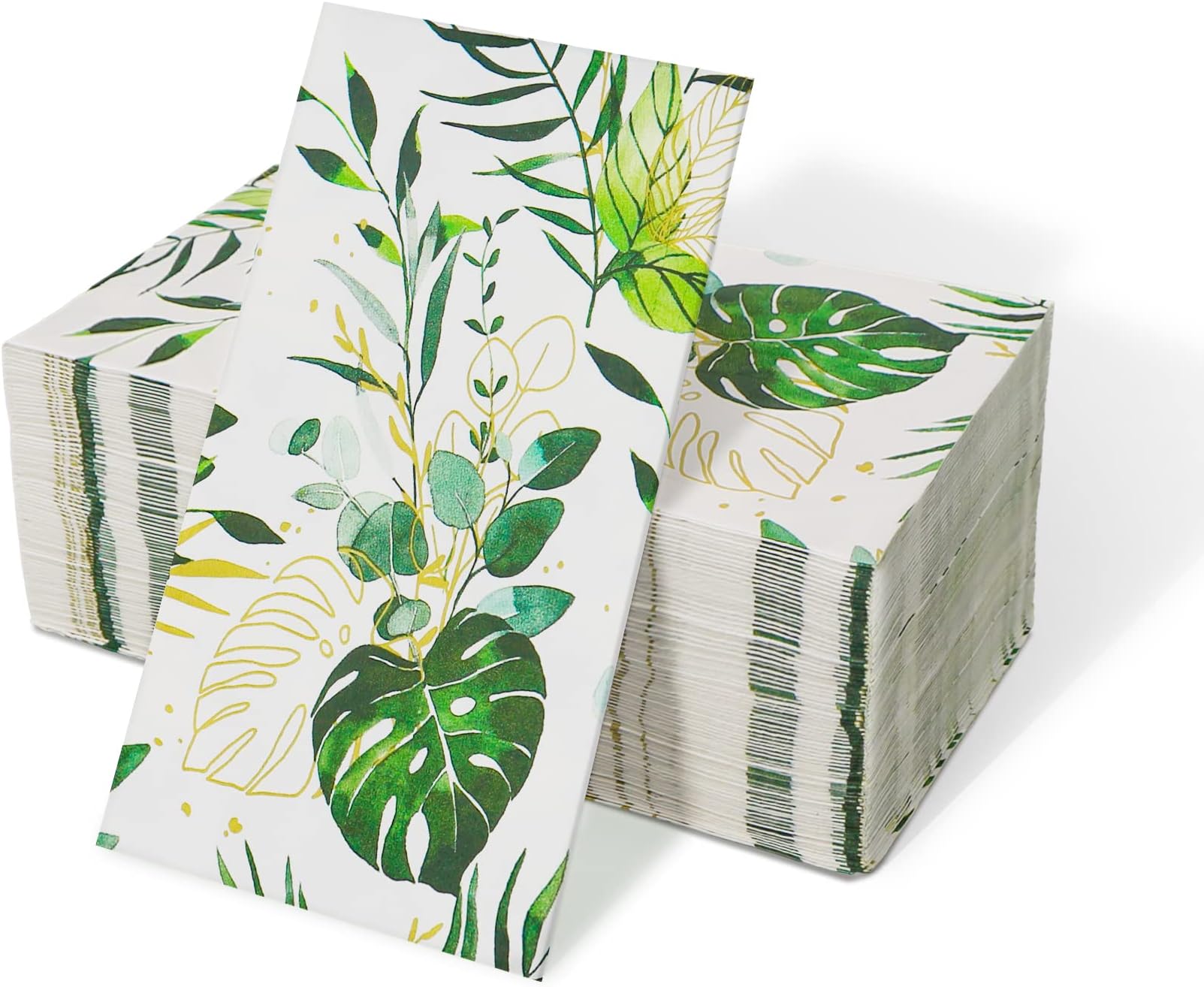 Amazon.com: 100pcs Leaf Guest Napkins 3 Ply Disposable Paper Dinner ...