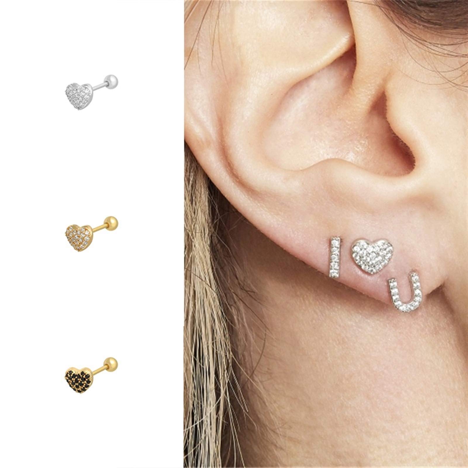 Amazon.co.jp: Eh 2ピースミニマリスト925スターリングシルバースター