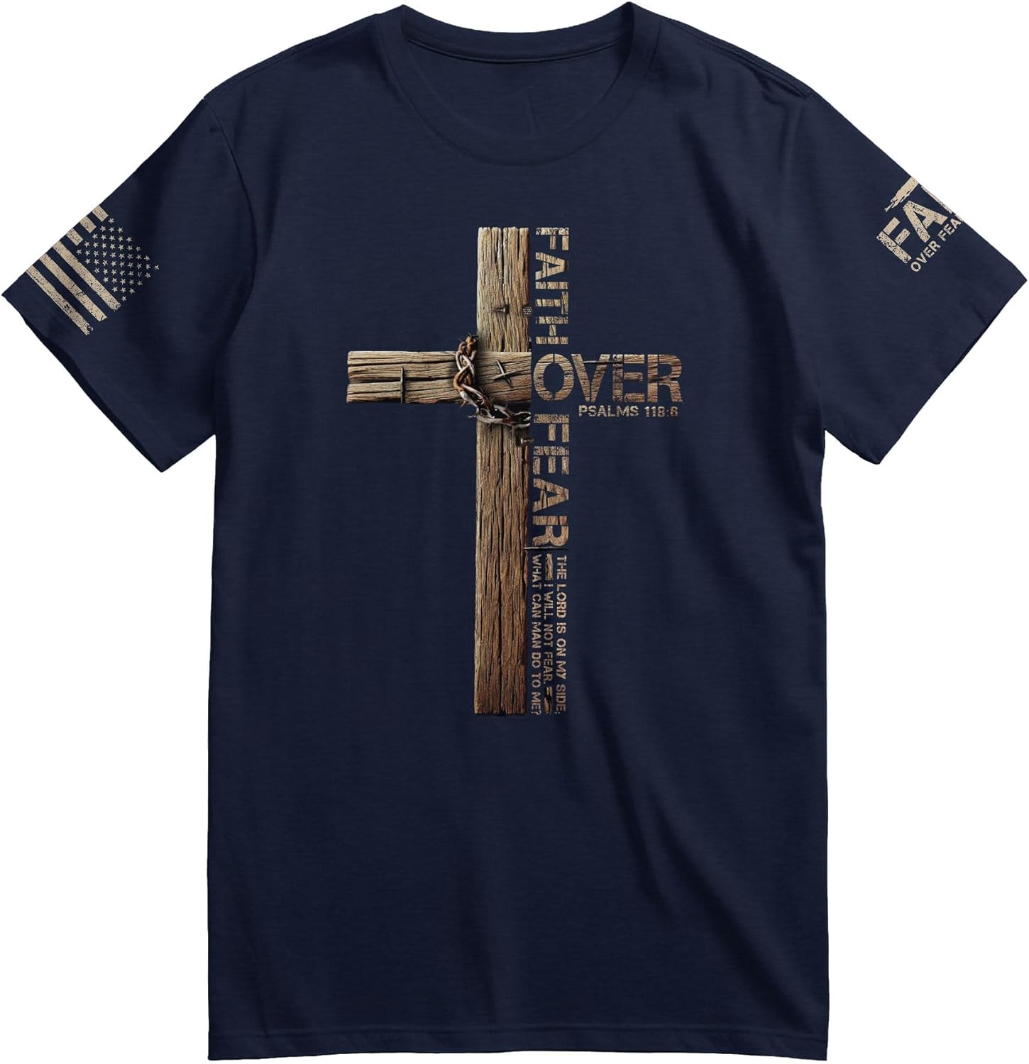 Faith Over Fear Shirt, Jesus Shirts for Men, Christian Shirts for Men, Christian Tshirts 1
