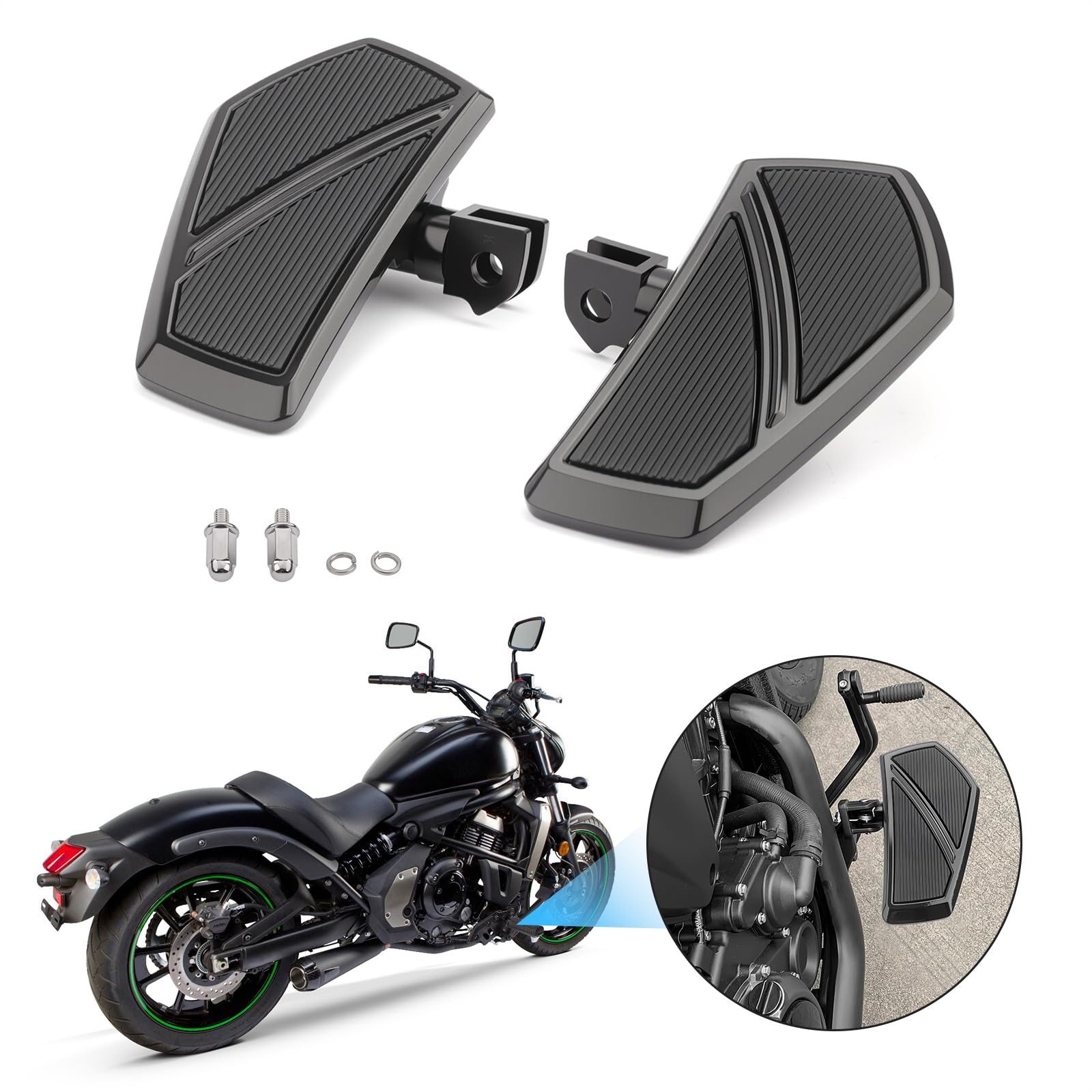Amazon.com: Aferrizu Front Footpegs Rider Floorboards Compatible