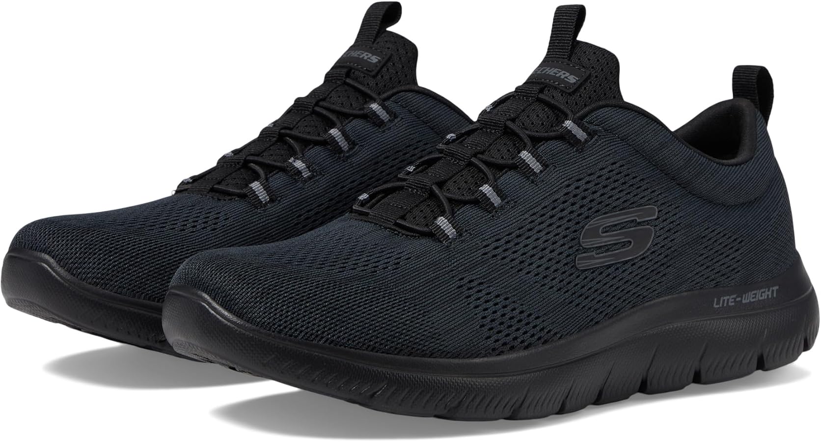 Amazon | Skechers Men's Summits Louvin Loafer, Black | ローファー