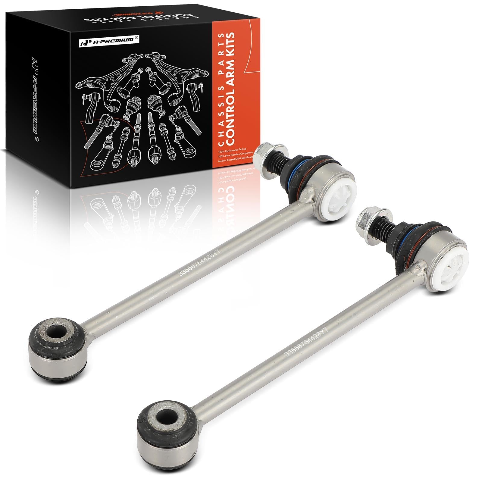 linai A-Premium 2 x Rear Sway Bar Links Stabilizer Bar Links, Compatible