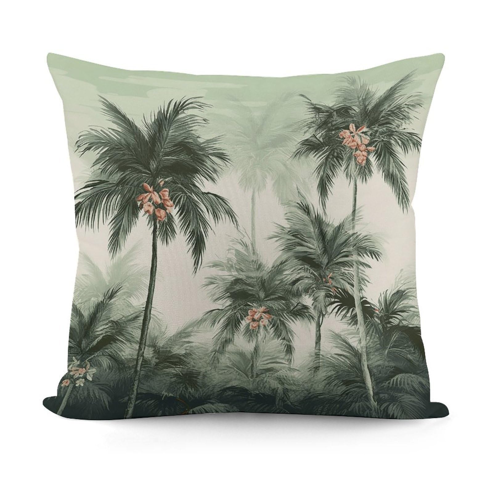VstaDank Tropical Palm Trees Throw Pillow Cover Soft Square Cushion Cover Art Artwork Pillow Covers Mordern Couch Pillow Covers Decorative Cushion Case for Chair Couch Bedroom Living Room