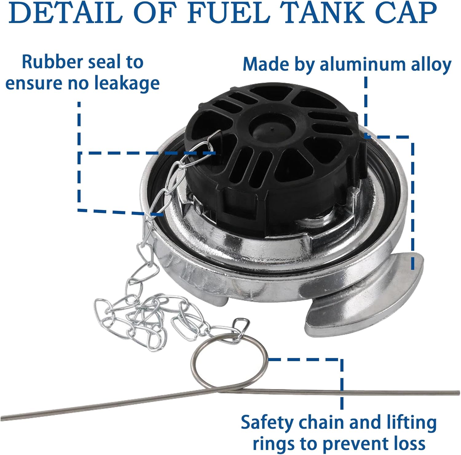 2 PSC 11-04859-100 Truck Fuel Tank Gas Cap 4In Lever Style Compatible With 1972-2017 Peterbilt Semi Trucks Diesel Fuel Cap. Replaces# 11-04859-200, 572.1015, 600212, 11-04859-100