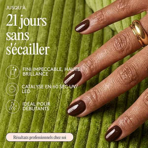 Mylee Vernis à Ongles Gel Semipermanent 8ml [Chocolate Digestive] - UV/LED Nail Art, Manucure et Pédicure Durable, Usage Professionnel et Domestique [Autumn/Winter Range] - Vegan & Cruelty Free - 3
