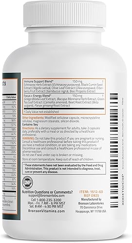 Miniatura 3 de Bronson Multivitamínico para hombres, fórmula de cobertura diaria todo en uno, vitaminas clave, minerales y hierbas para apoyar la salud de los