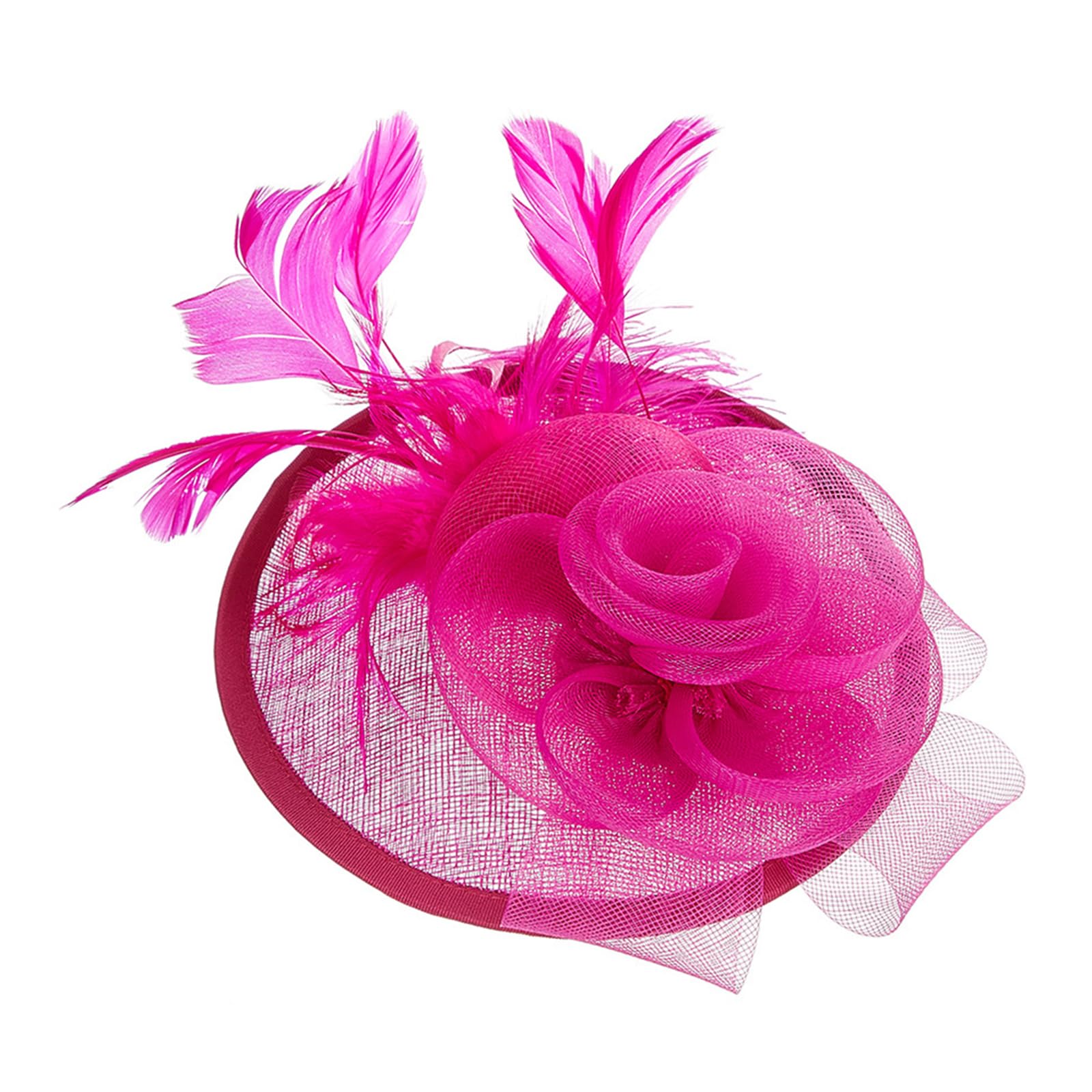Kalttoy British Styles Women ' s Fascinator Breathable Linen Bride Headwears Delicate Hat Adornment for Stylish Appearance Beautiful Linen Fascinator