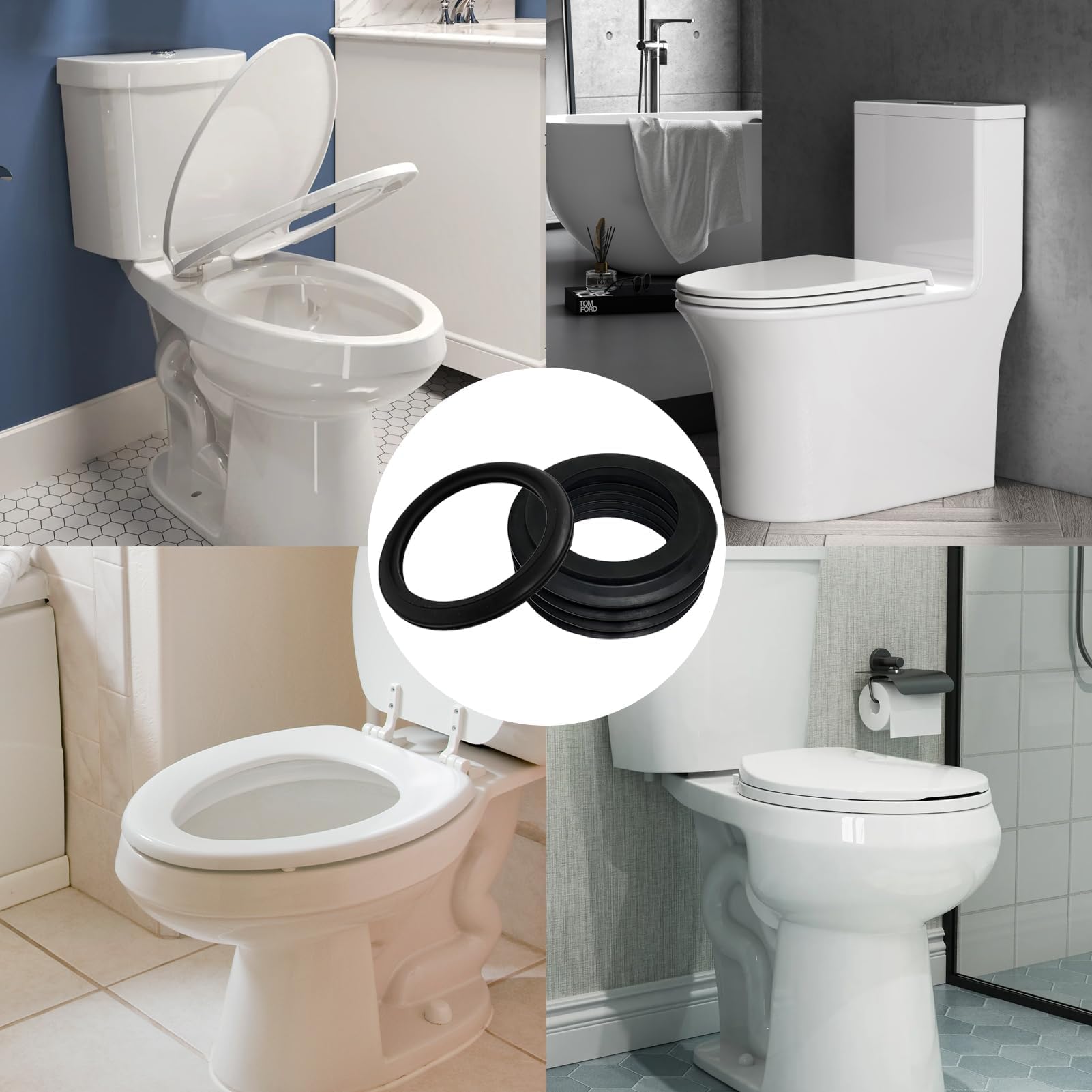 2 Piezas Juntas de Tubería para Geberit, Junta para Tubo de Descarga (Ø 55/42 mm), Junta de Manguito (Ø 36-45/60 mm), Compatible con Tubo de Descarga Oculto Geberit DN40/45mm, Modelos 362.771.00.1 — view 7