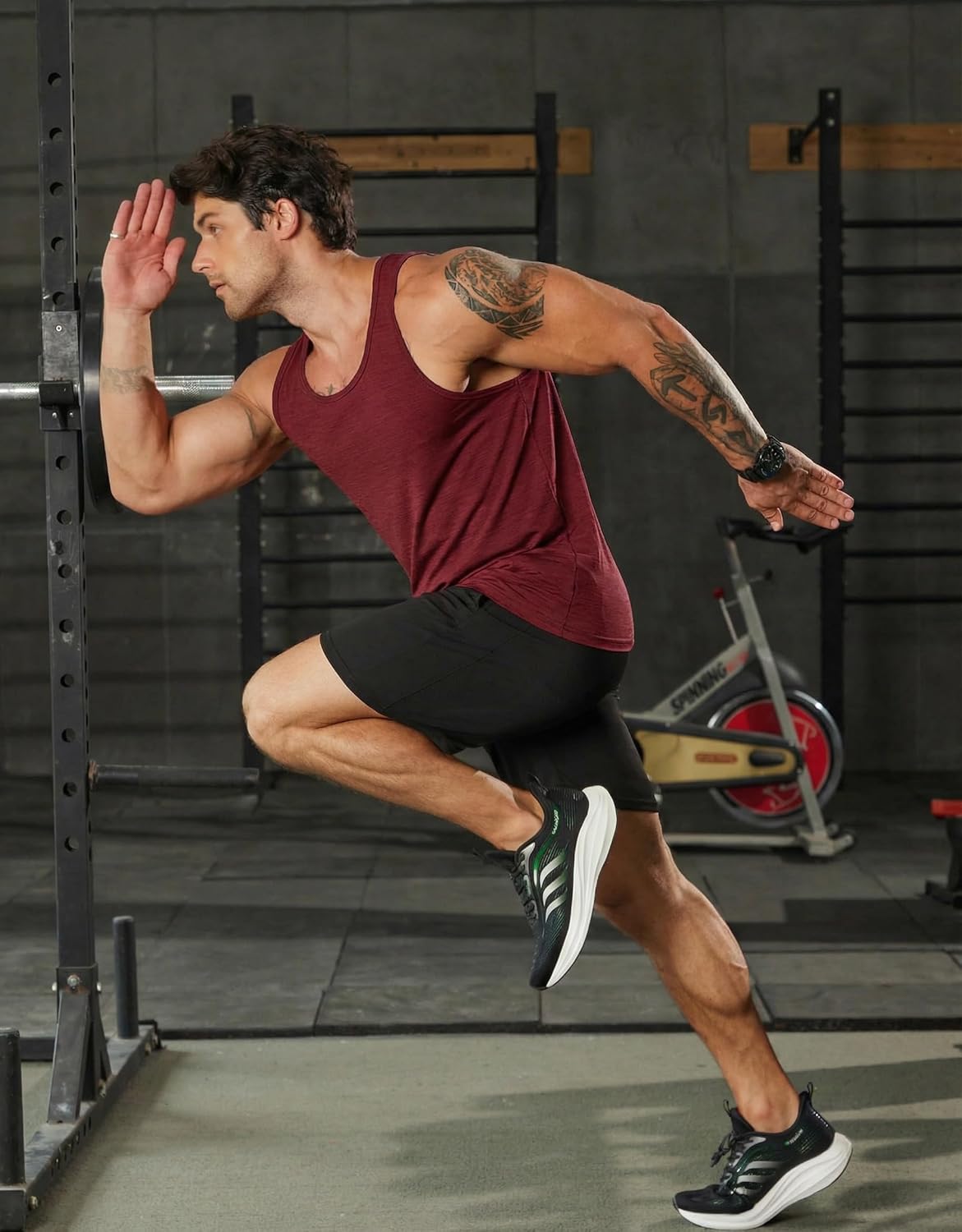 COOFANDY Men's Workout Tank Tops Pack Dry Fit Sleeveless Running Shirts Gym Muscle Bodybuilding T Shirts - Image 5