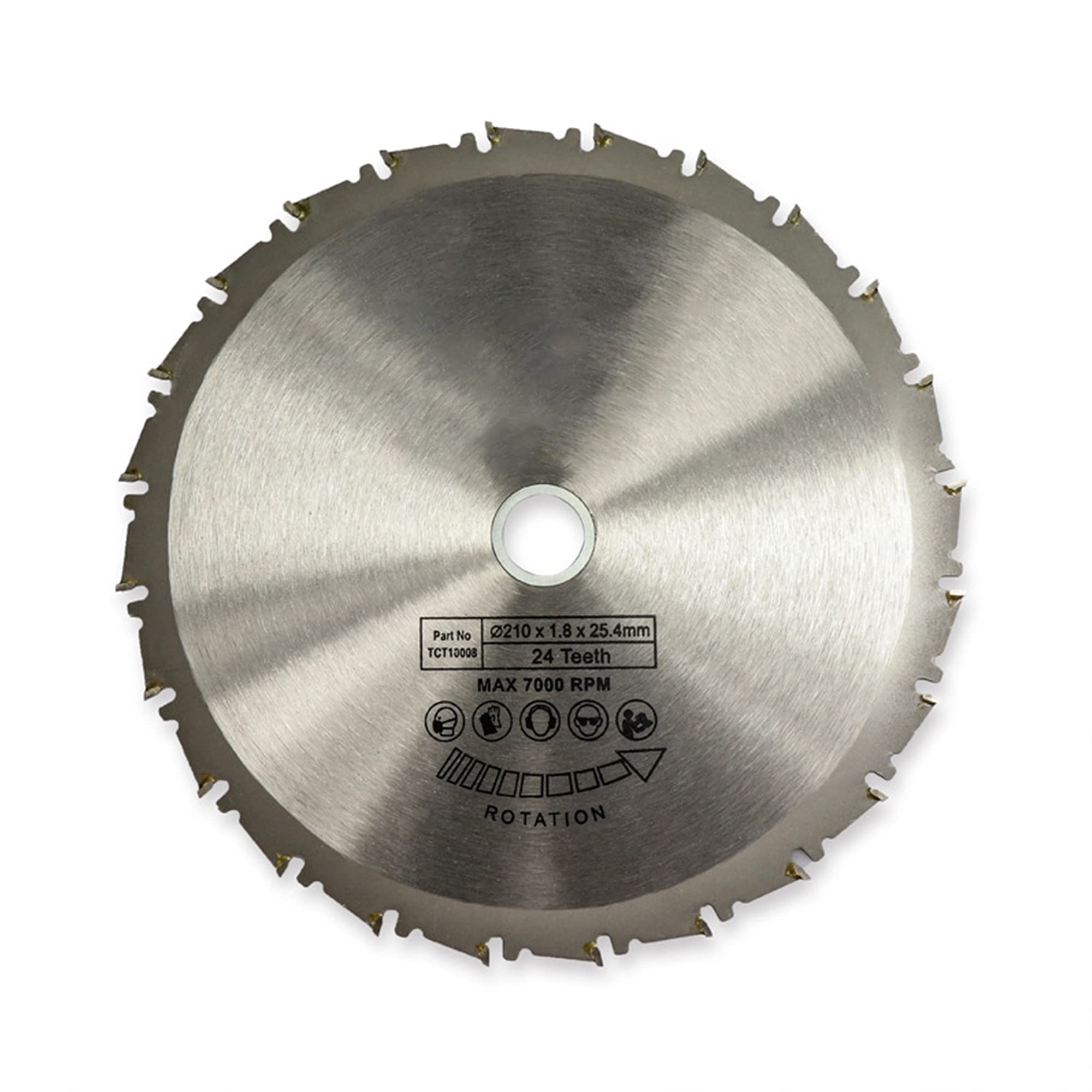 Lame de scie circulaire TCT 210mm de haute précision en acier allié pour finitions impeccables