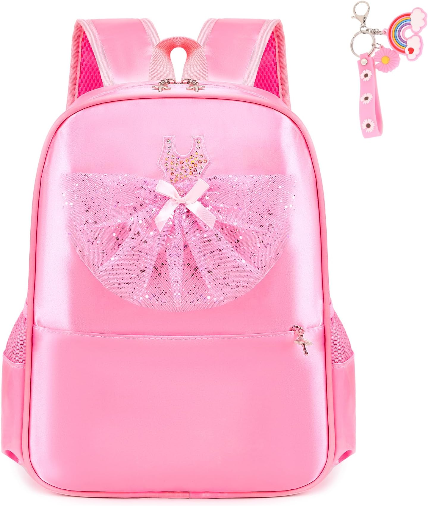 HICCUPfish Cute Ballet Dance Bag Princess Backpack Pink Shoulder Bag Girls