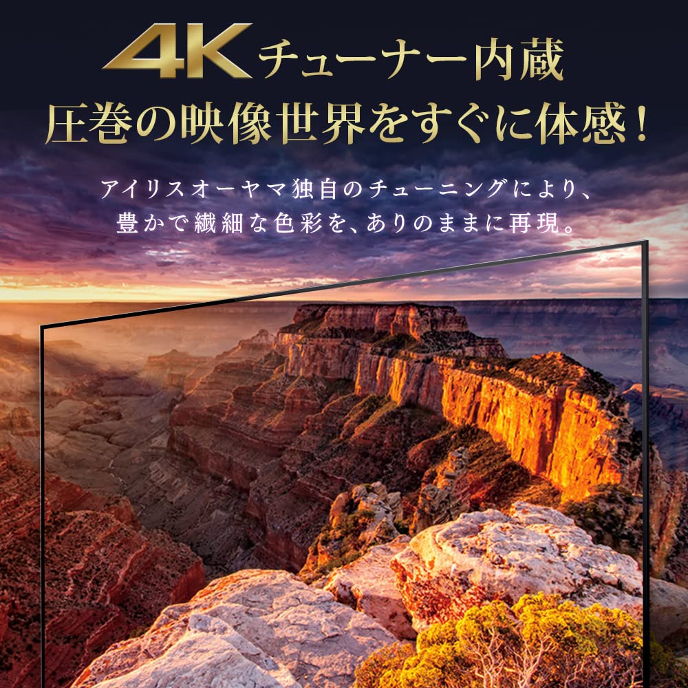 Amazon | アイリスオーヤマ 50V型 4Kチューナー内蔵 液晶 テレビ