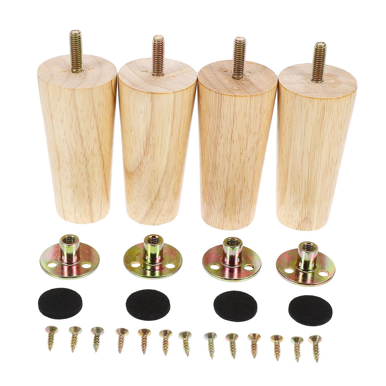 Pieds de meuble en bois Alipis pour table et meuble TV style moderne