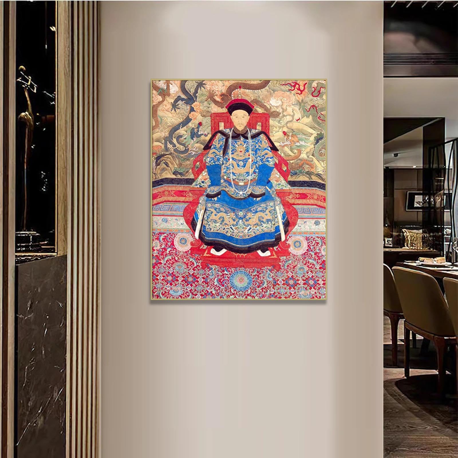 Sticker Vier Seizoenen: Herfst, In De Chinese Traditionele Schilderkunst Stijl.jpg