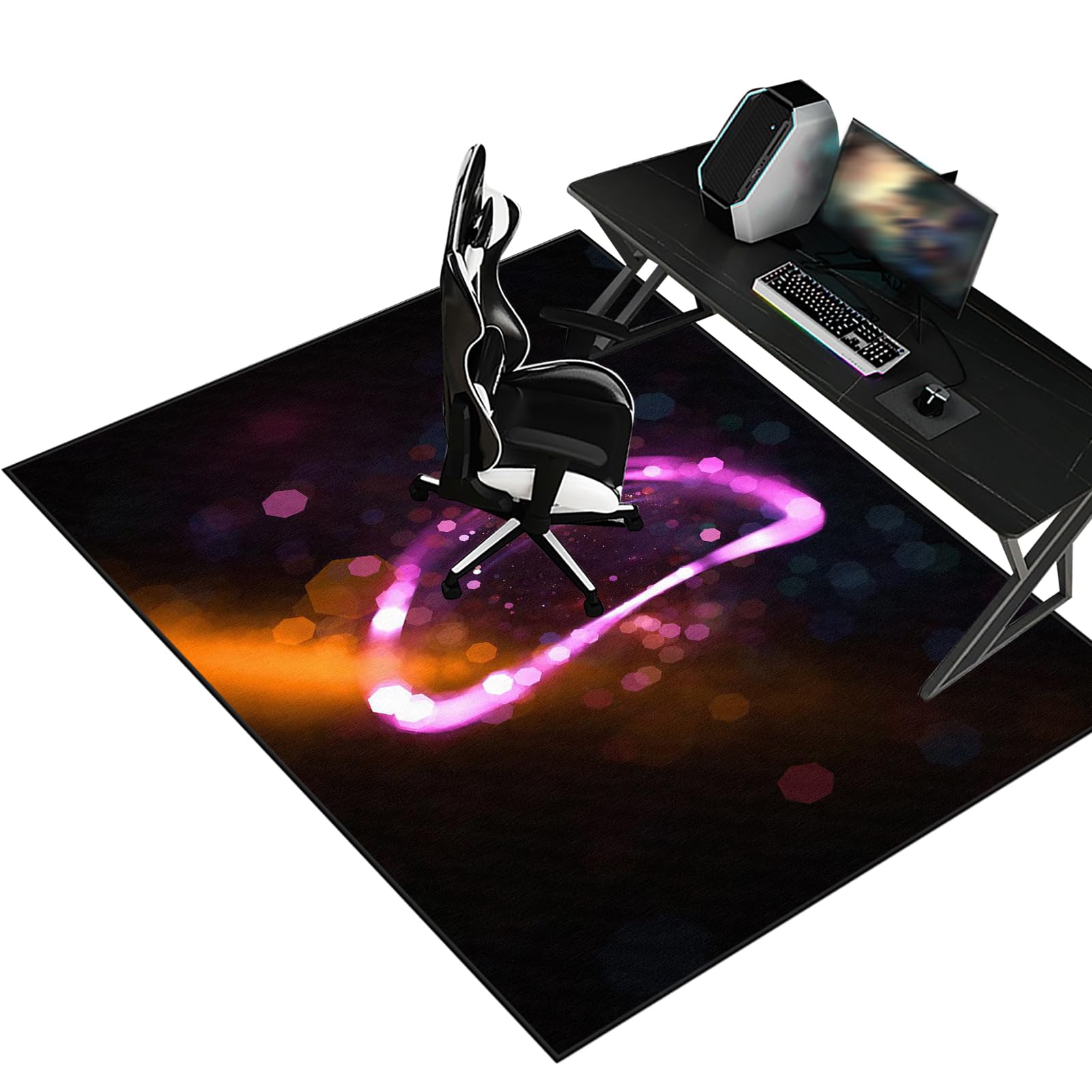 Heavy Duty Office Gaming Chair Mats for Carpeted and Hardwood Floor Desk Chair Mat Carpet Protector Chair Mat for Home and Office Hard-Floor Chair Mats Floor Mat for Office Chair 180 x 210 cm
