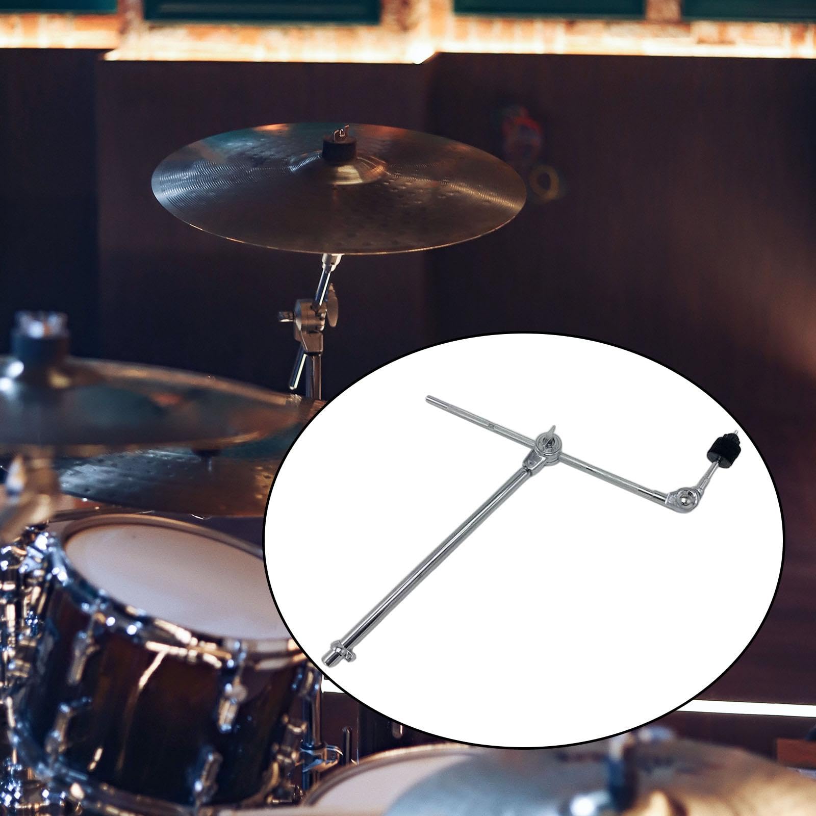 Oshhni Becken-Galgen-Halterung, Verlängerungsklemme, Percussion-Zubehör, Beckenarm-Halterung, Beckenständer